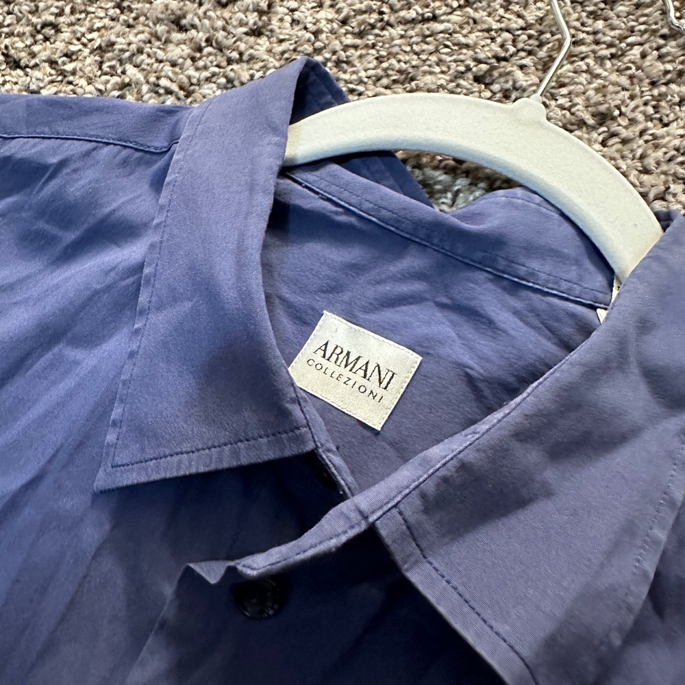 Armani Collezioni Man Blue long sleeve Shirt